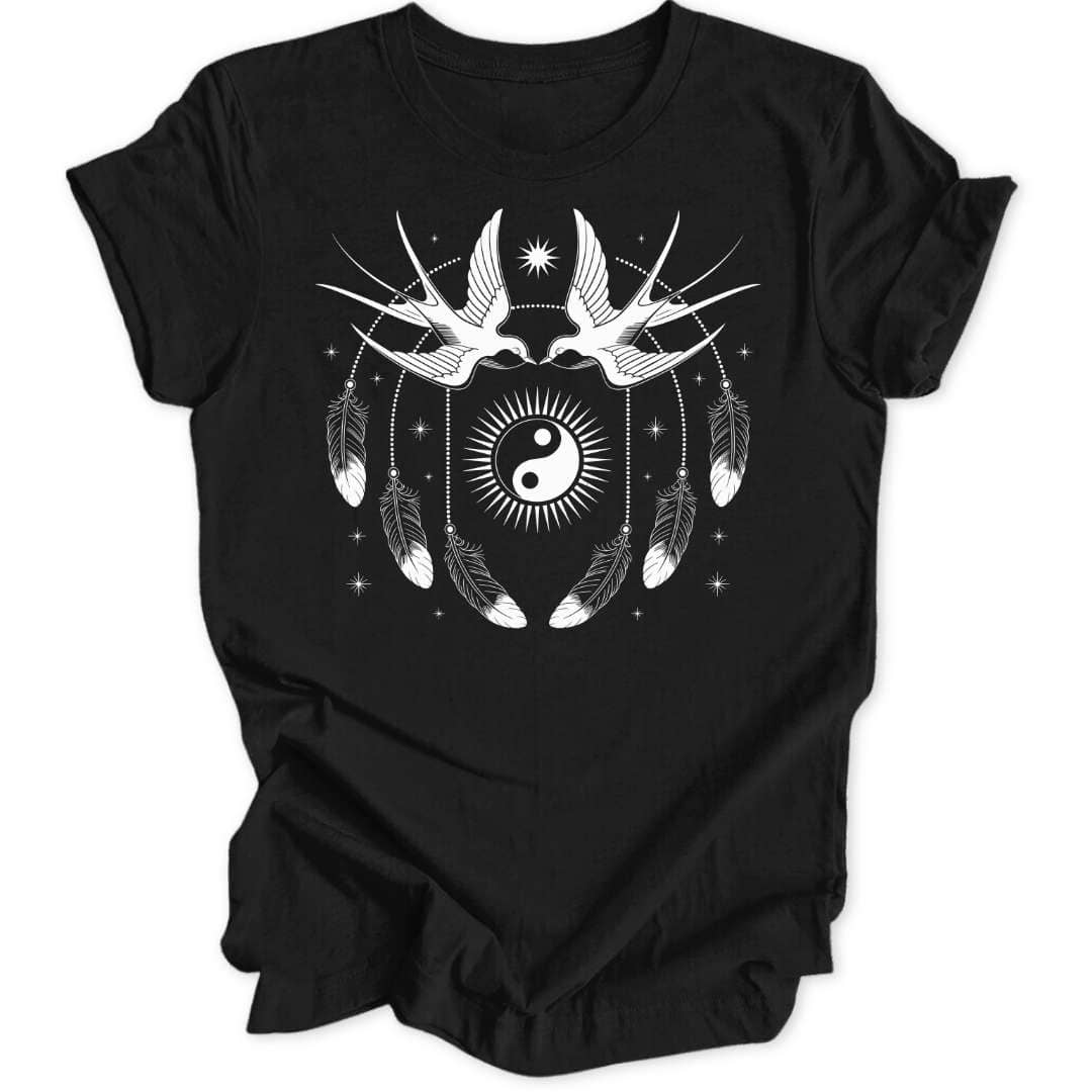 Ying Yang Schwalben Unisex T-Shirt - Wild Spirit