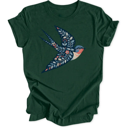 Blumenschwalbe Unisex T-Shirt