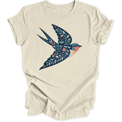 Blumenschwalbe Unisex T-Shirt
