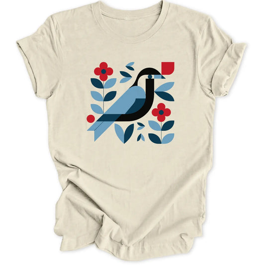 Geometrischer Vogel Unisex T-Shirt