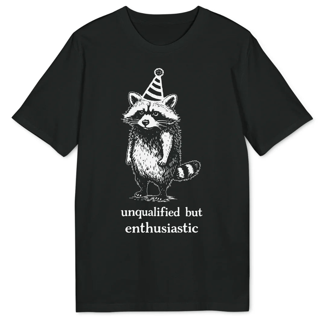 Enthusiastic Raccoon - Black