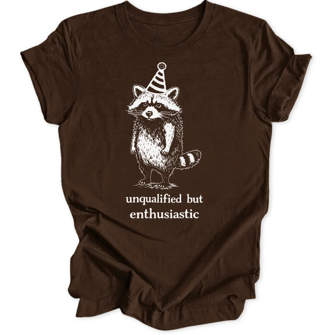Enthusiastic Raccoon Unisex T-Shirt