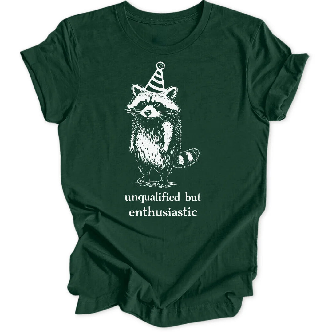 Enthusiastic Raccoon Unisex T-Shirt