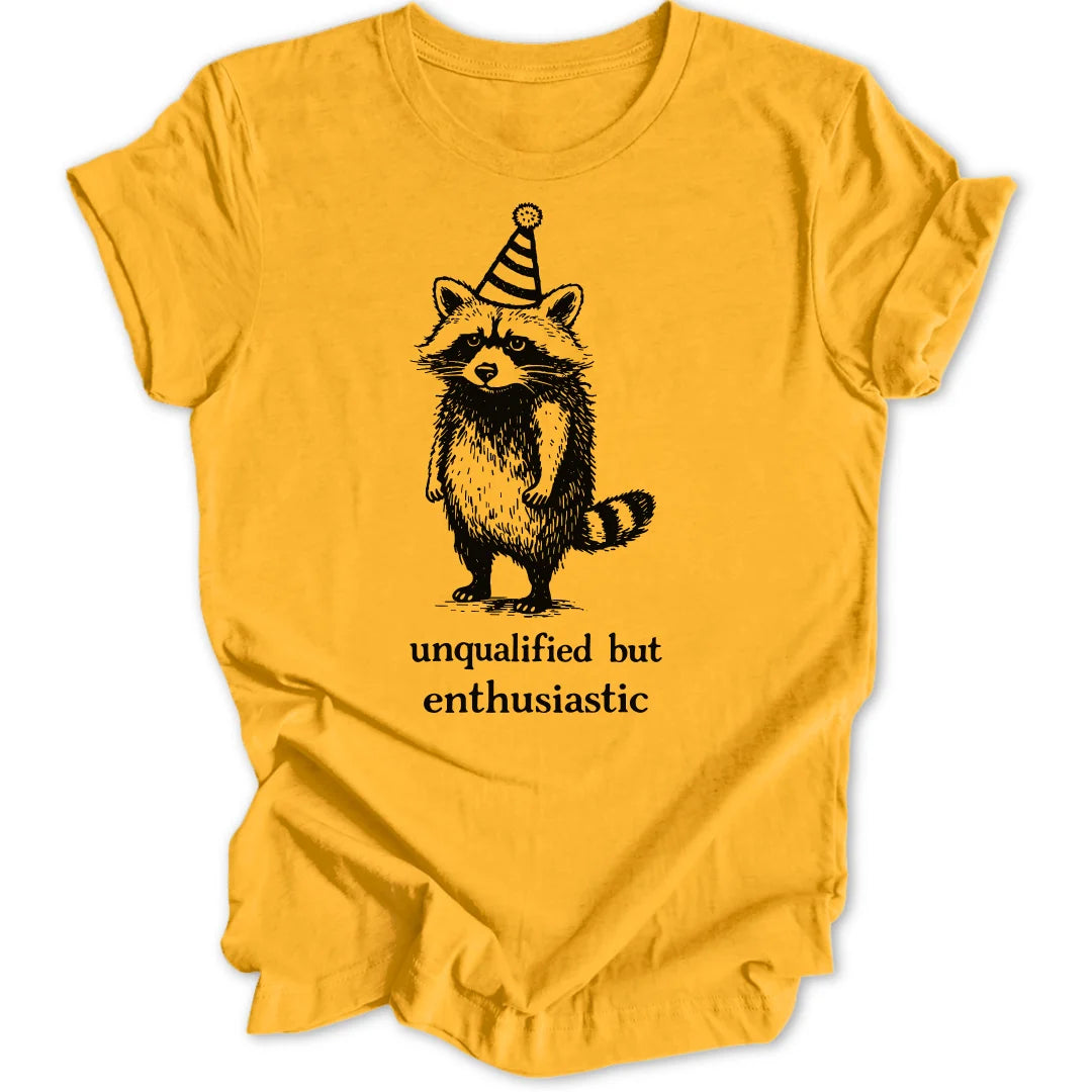 Enthusiastic Raccoon Unisex T-Shirt