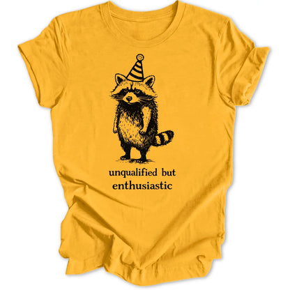Enthusiastic Raccoon Unisex T-Shirt
