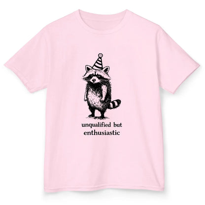 Enthusiastic Raccoon - Light Pink