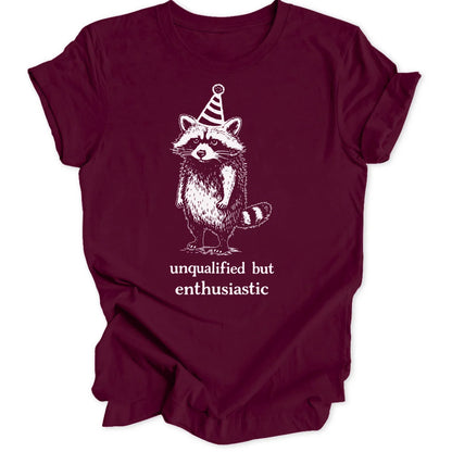 Enthusiastic Raccoon Unisex T-Shirt