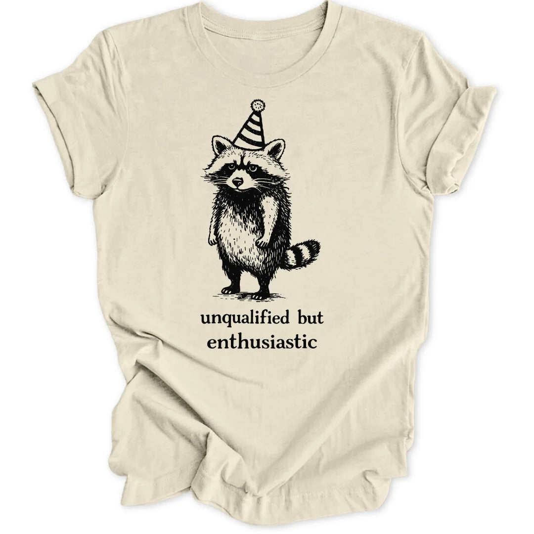 Enthusiastic Raccoon Unisex T-Shirt