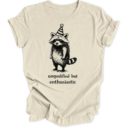 Enthusiastic Raccoon Unisex T-Shirt
