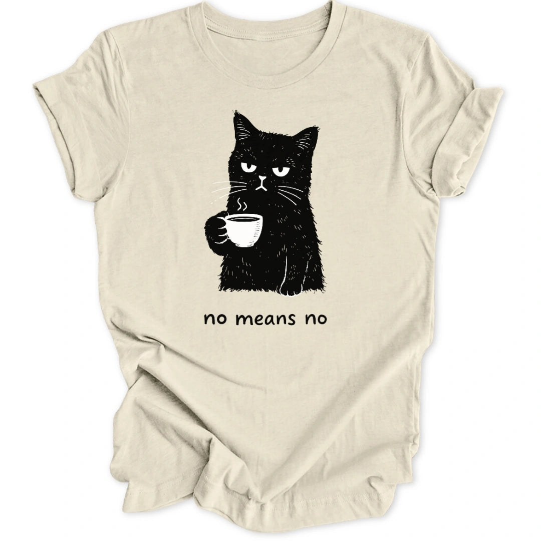No Means No Cat Unisex T-Shirt