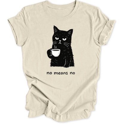 No Means No Cat Unisex T-Shirt
