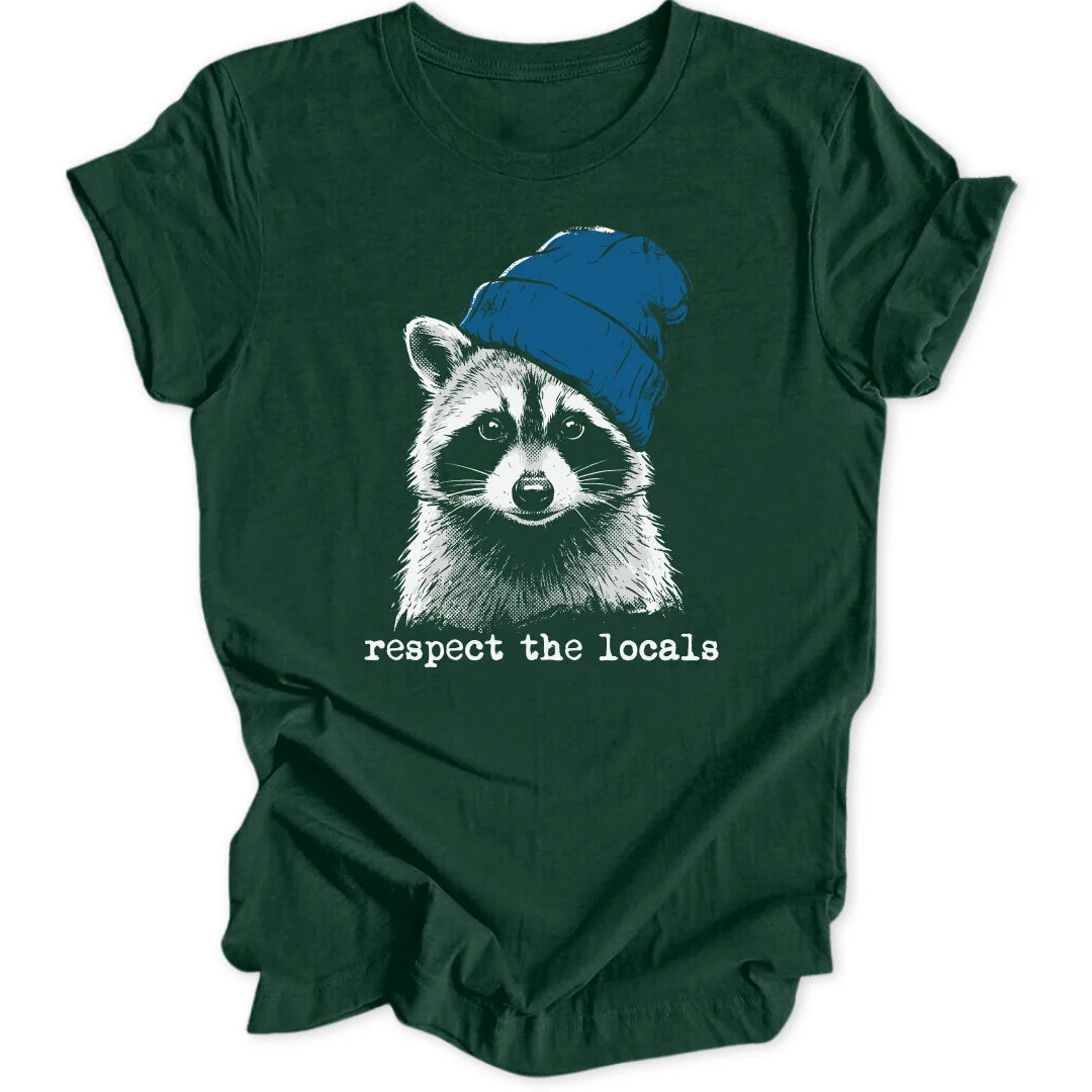 Gangster Raccoon - Forest Green