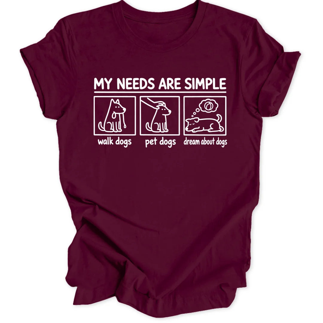 Simple Needs Dogs - Maroon