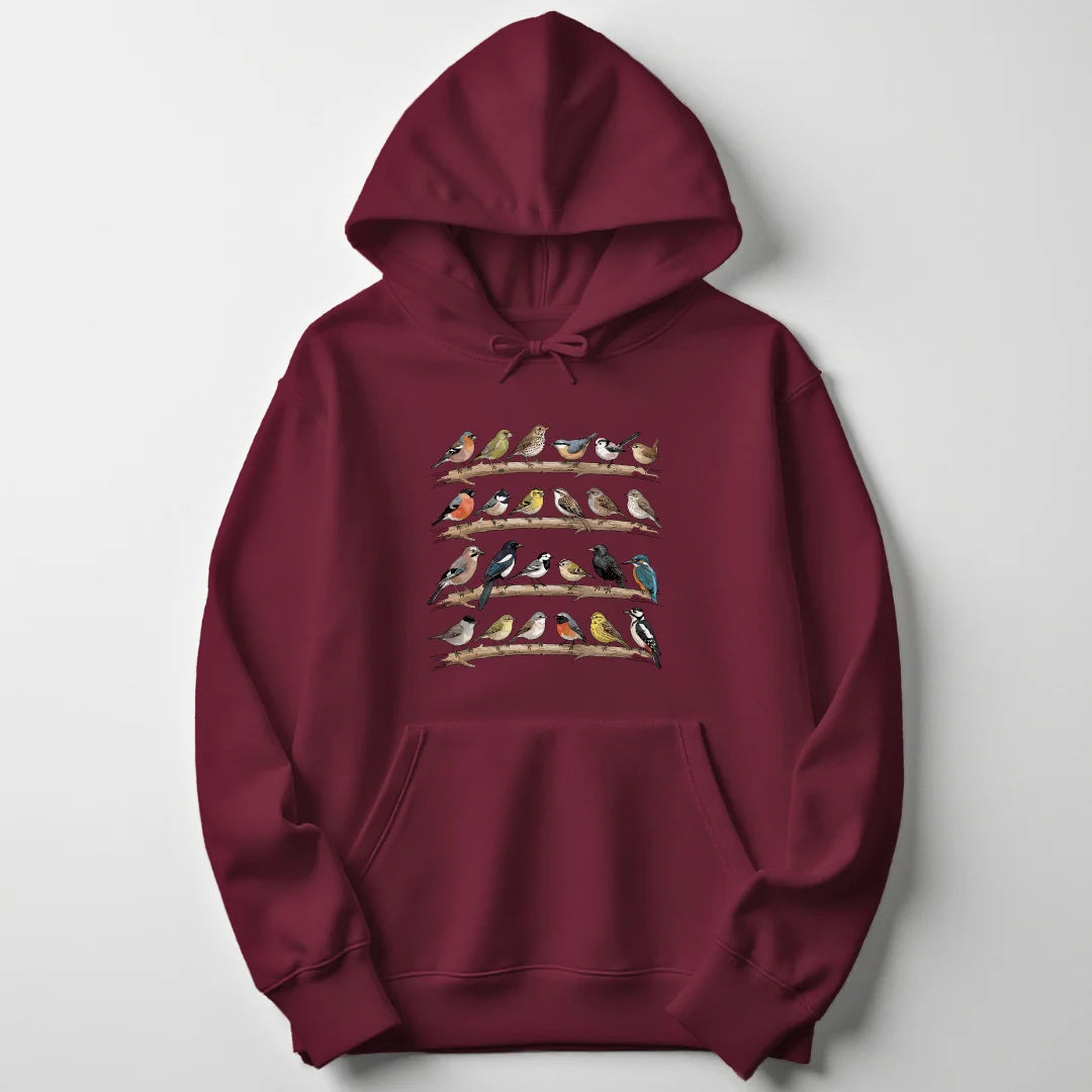 Bird Collection - Maroon