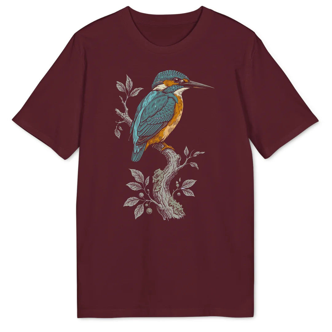 Kingfisher Branch - Burgundy