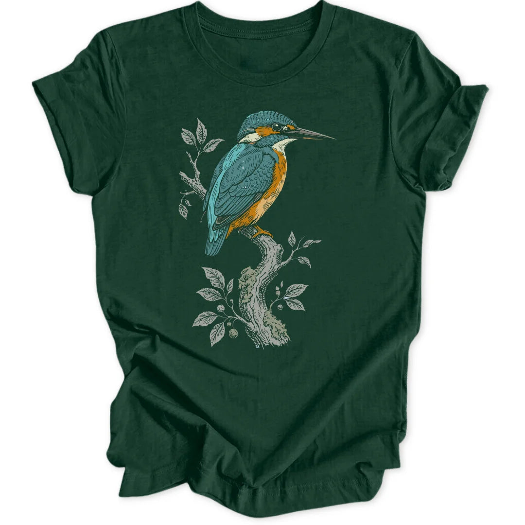 Kingfisher Branch - Forest Green