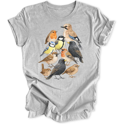Watercolor Birds - Sport Grey