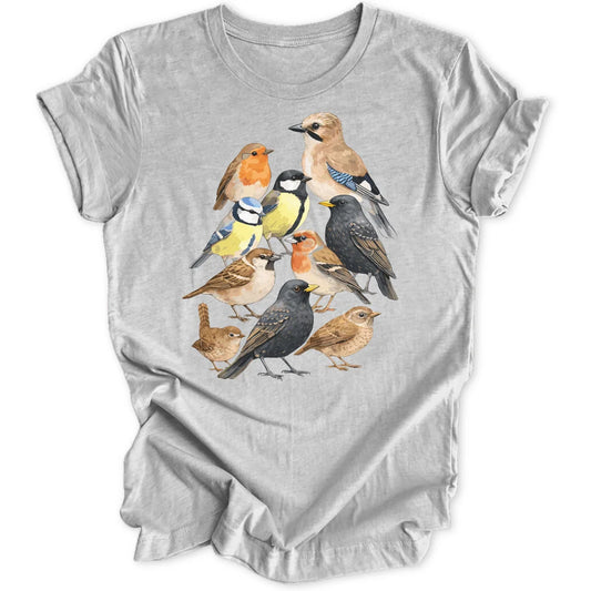 Watercolor Birds - Sport Grey