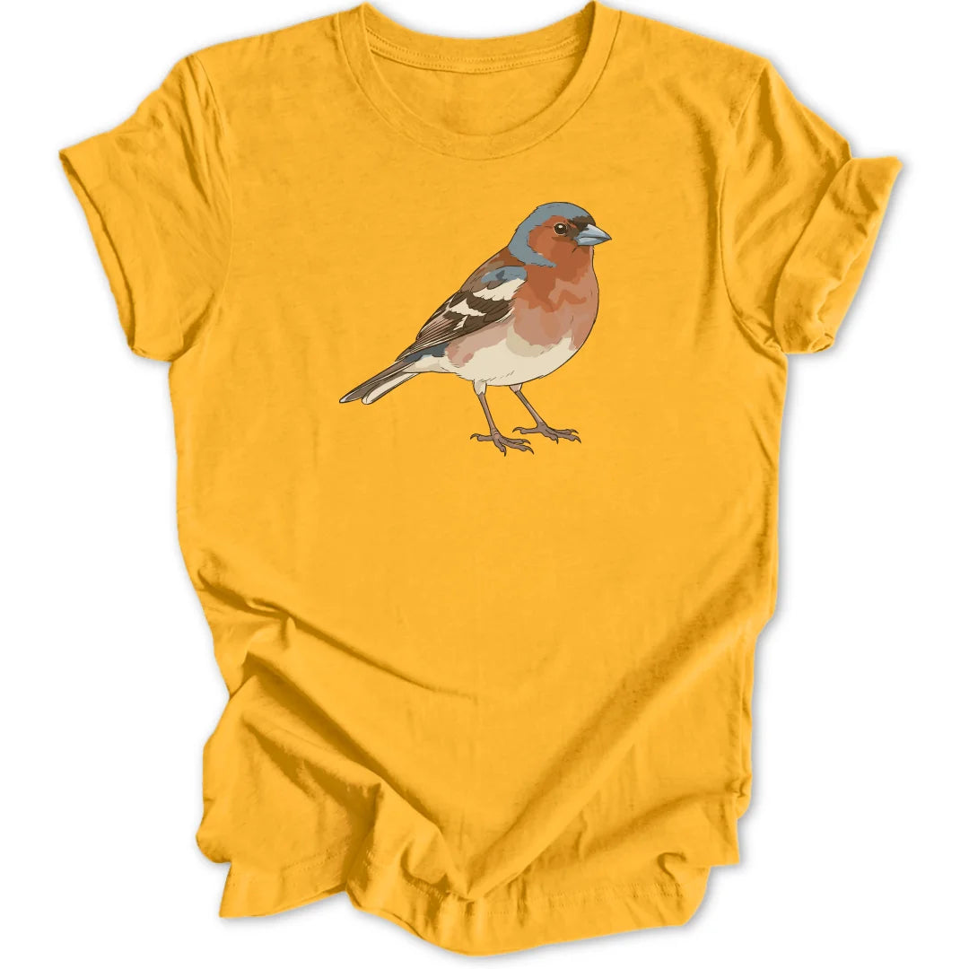Watercolor Chaffinch - Gold
