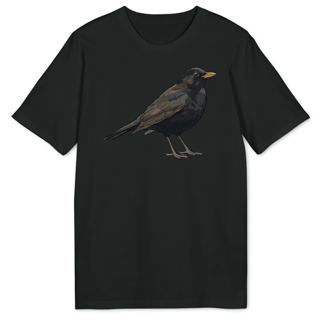 Watercolor Blackbird - Sort