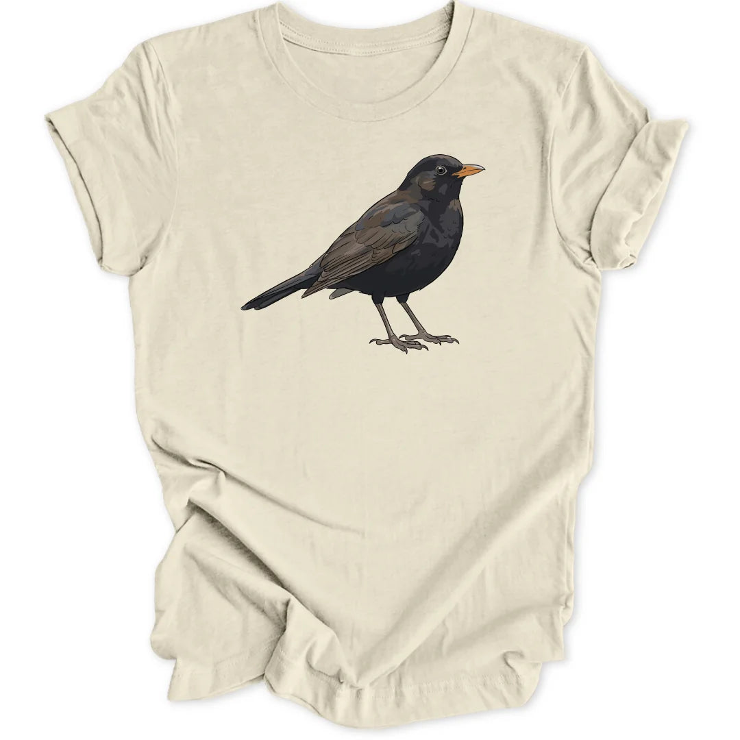 Watercolor Blackbird - Natural