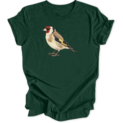 Watercolor Goldfinch - Forest Green