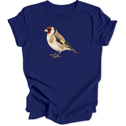 Watercolor Goldfinch - Navy