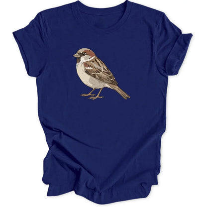 Watercolor Sparrow - Navy