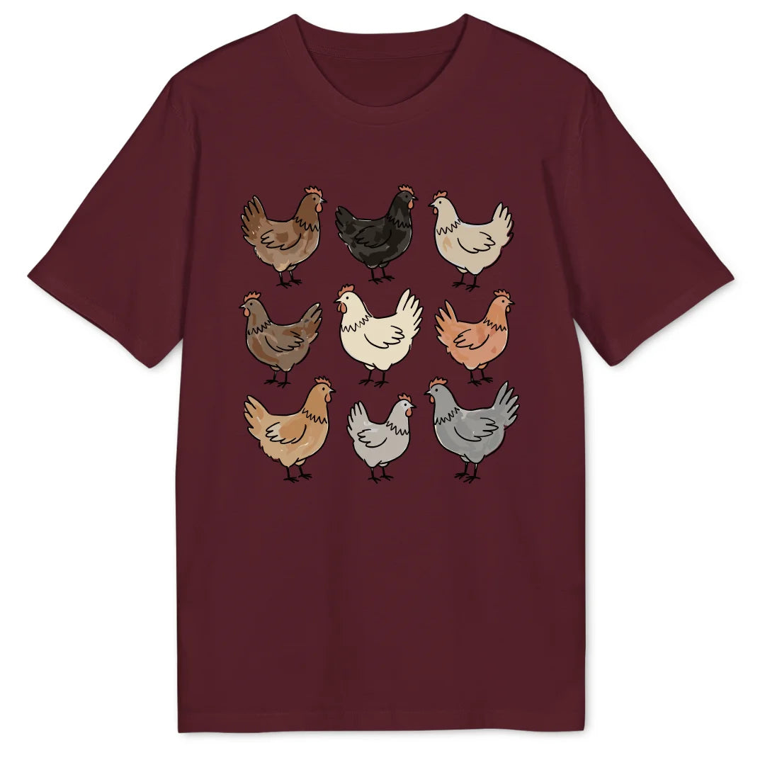 Chicken Collection - Burgundy