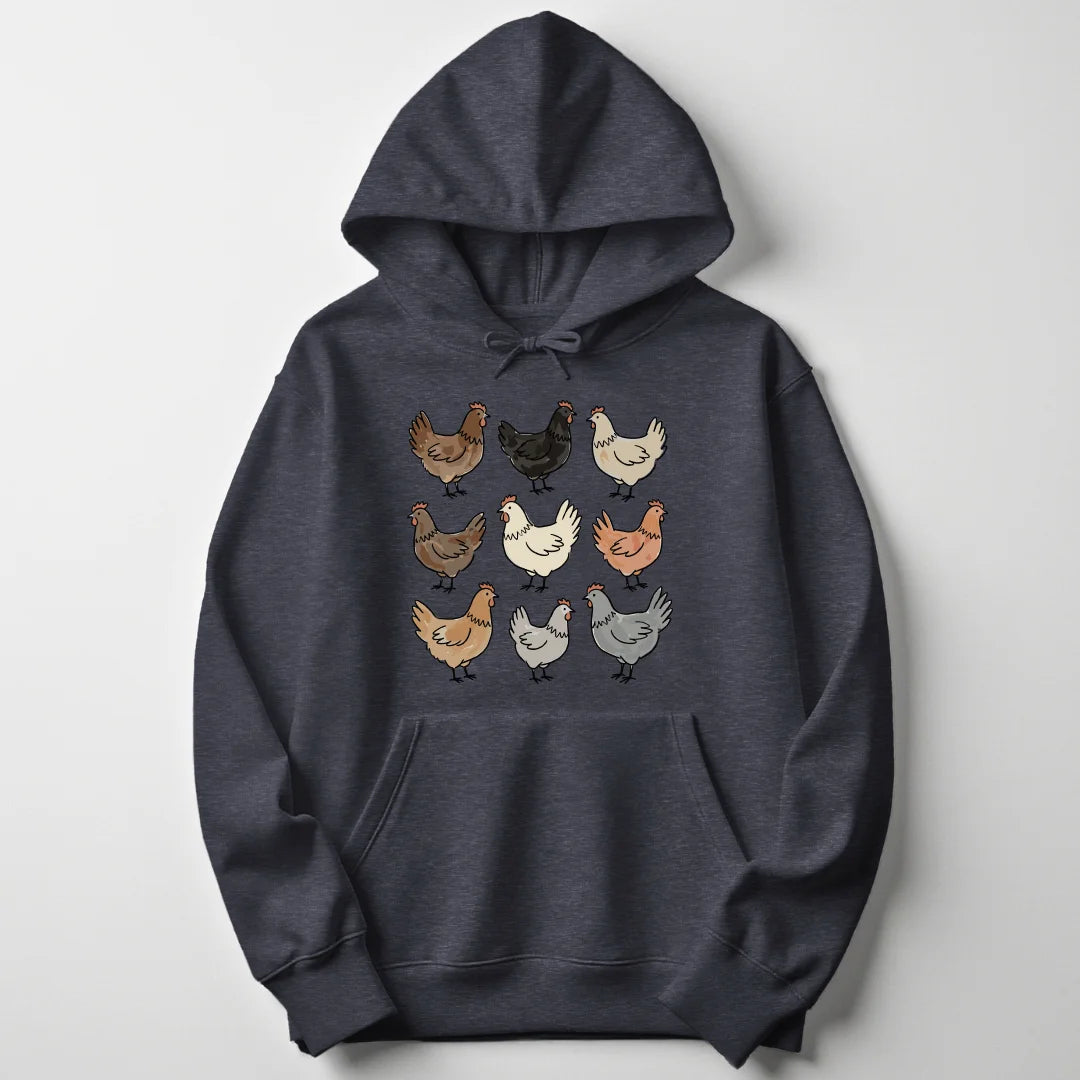 Chicken Collection - Dark Heather