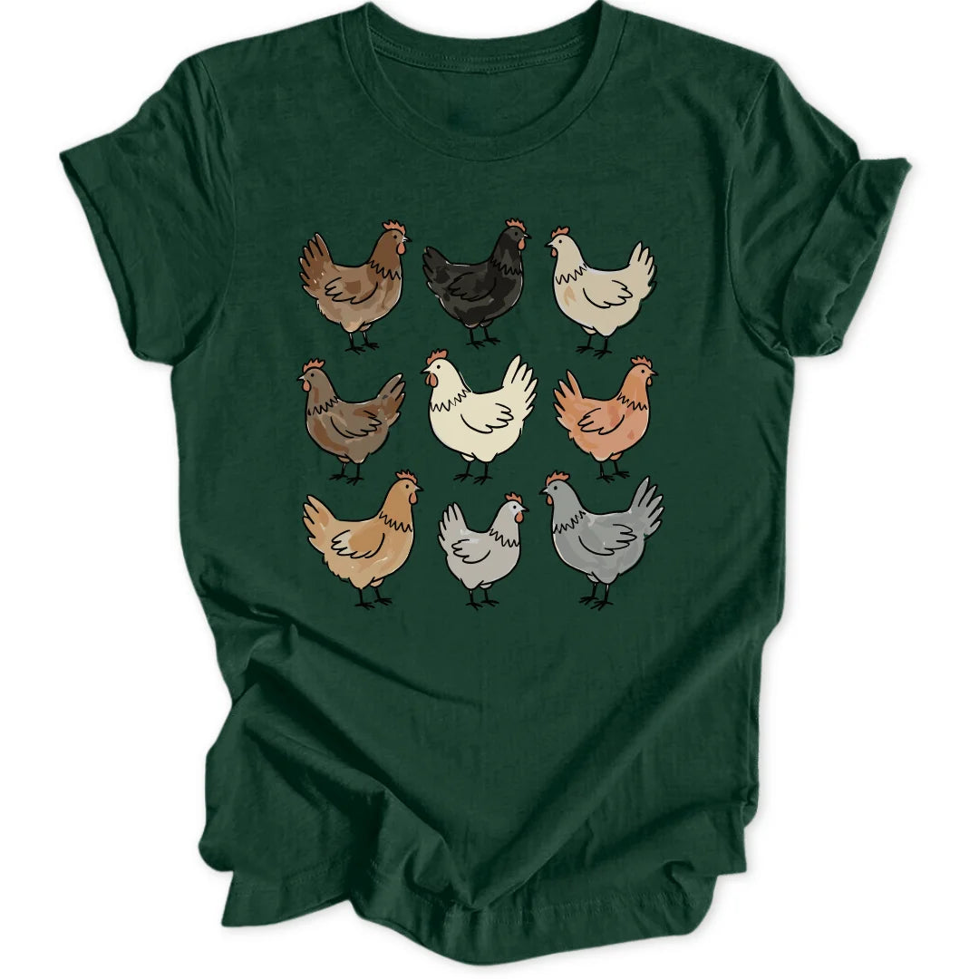 Chicken Collection - Forest Green