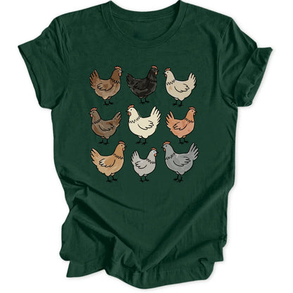 Chicken Collection - Forest Green