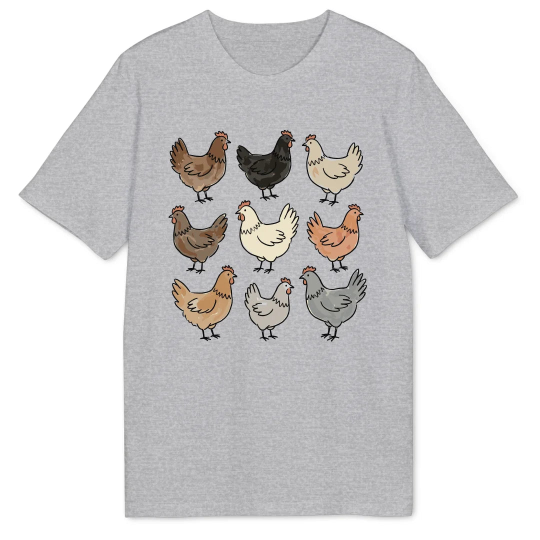 Chicken Collection - Heather Grey
