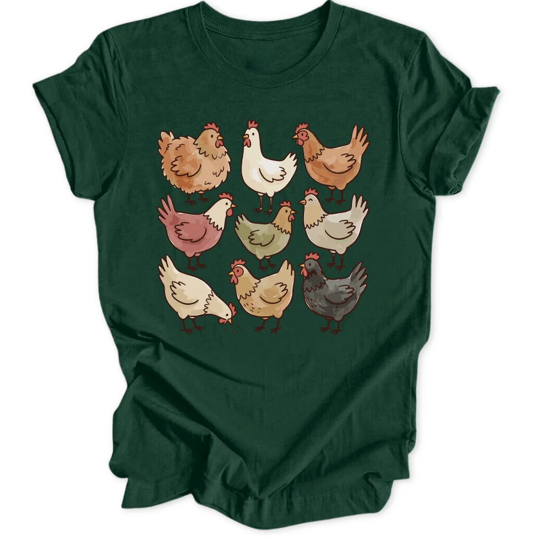 Chicken Varieté - Forest Green