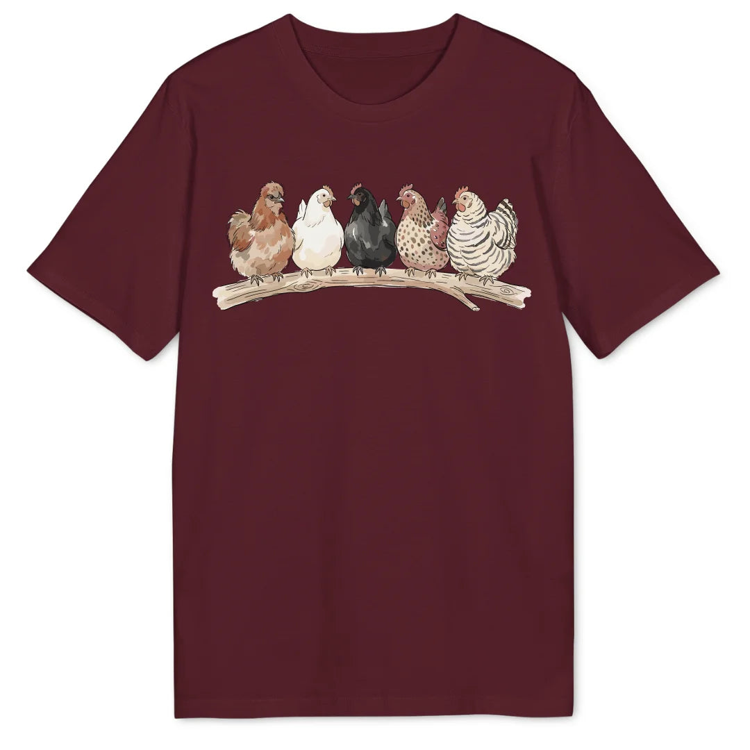 Chicken on a Branch - Burgundy