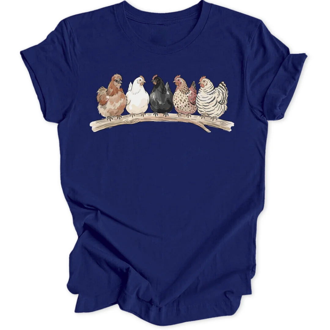 Chicken on a Branch - Navy