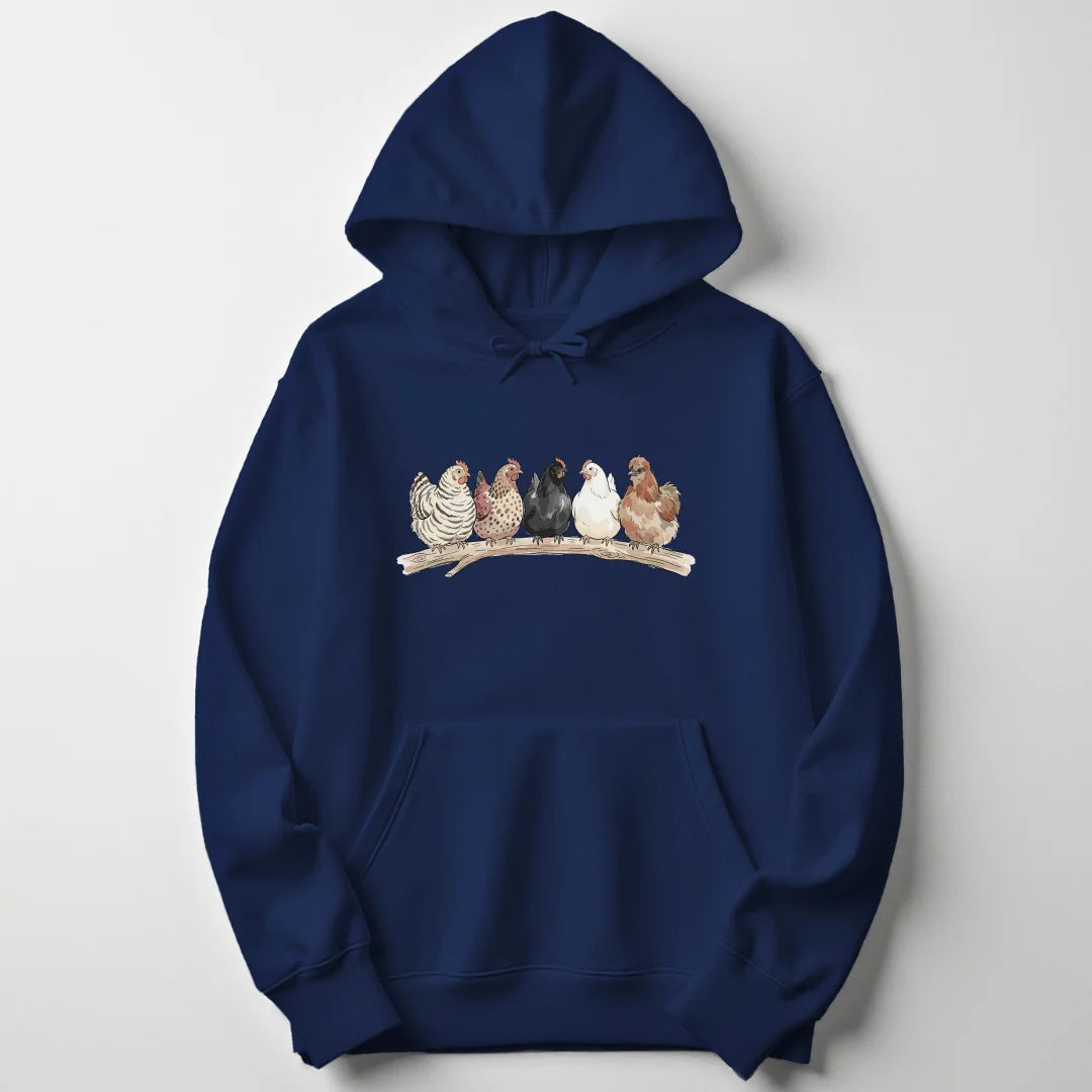 Chicken on a Branch - Navy