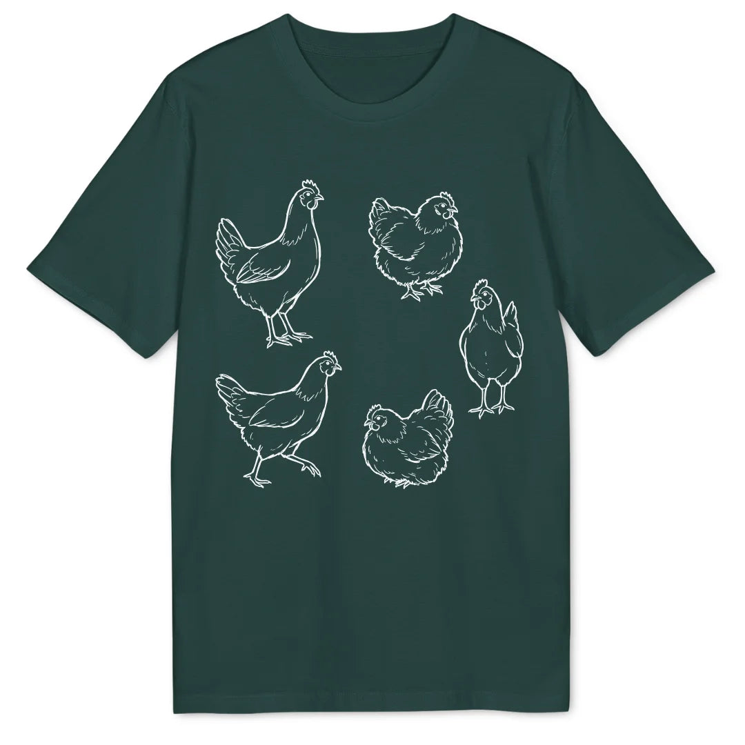Chicken Sketch - Glazed Green