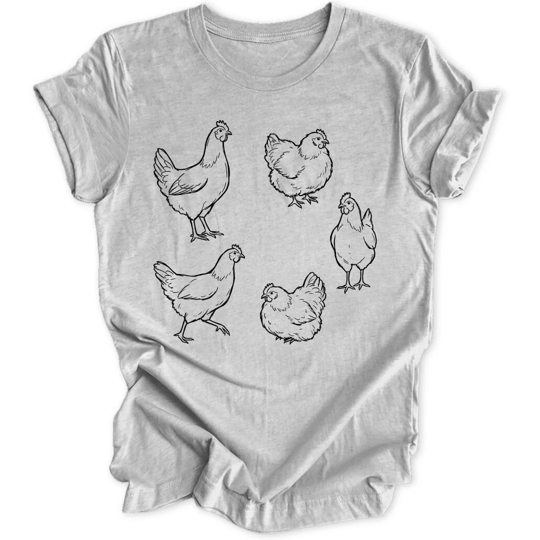 Chicken Sketch - Sport Grey