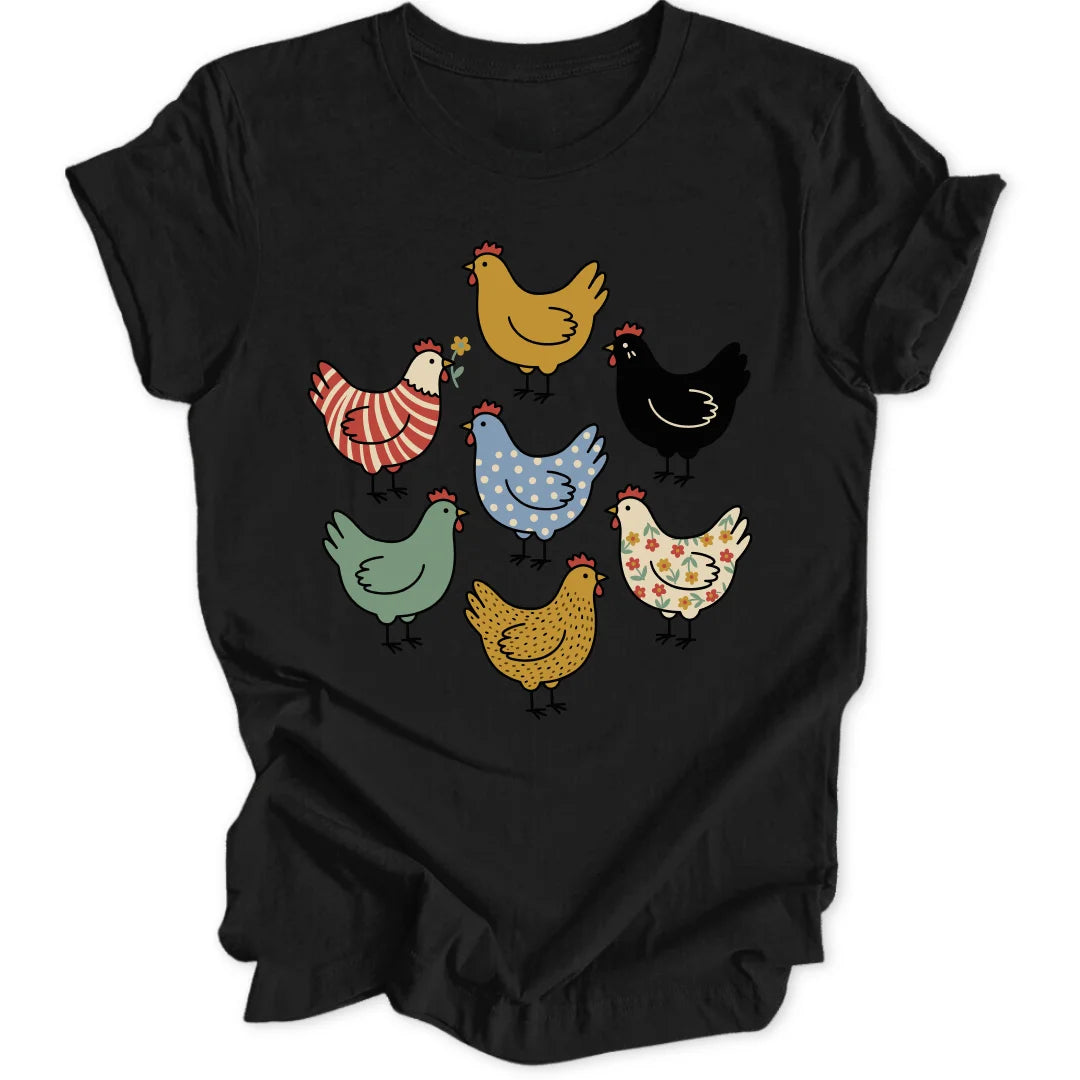 Chicken Pattern - Black