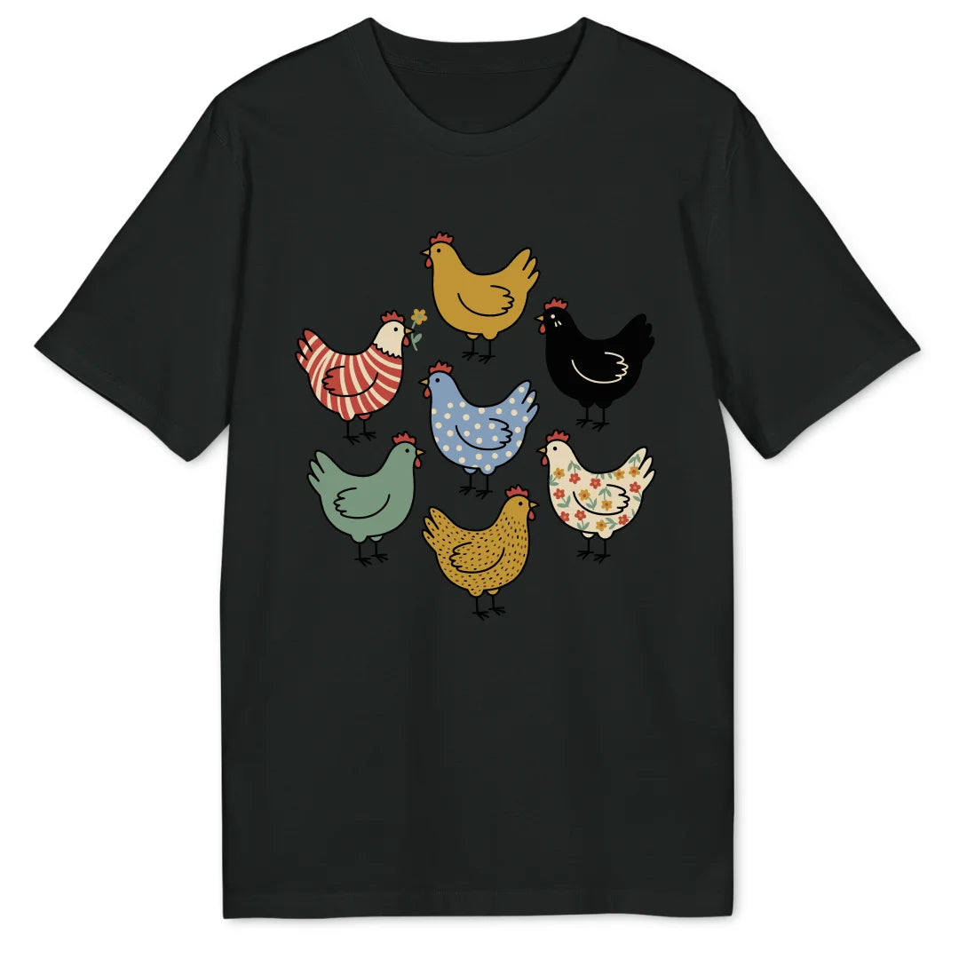 Chicken Pattern - Black