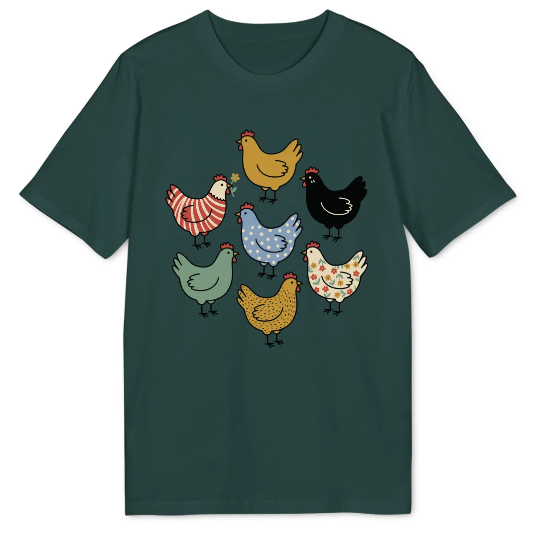 Chicken Pattern - Glazed Green