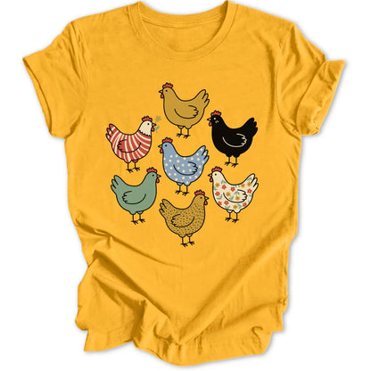 Chicken Pattern - Gold