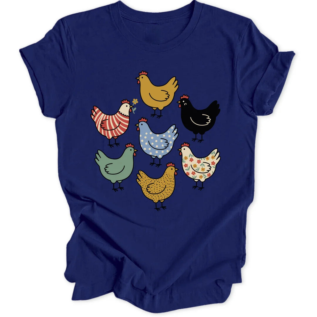 Chicken Pattern - Navy