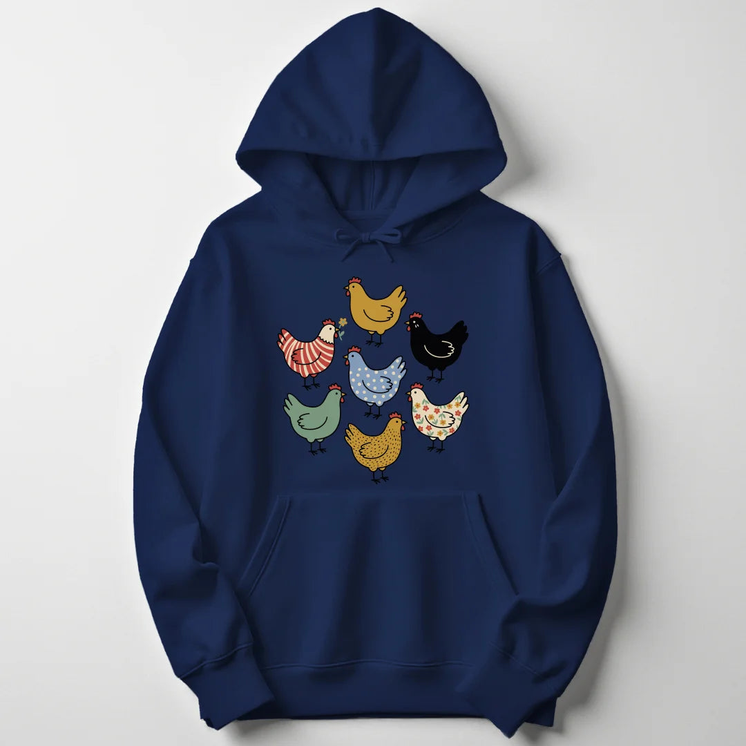 Chicken Pattern - Navy