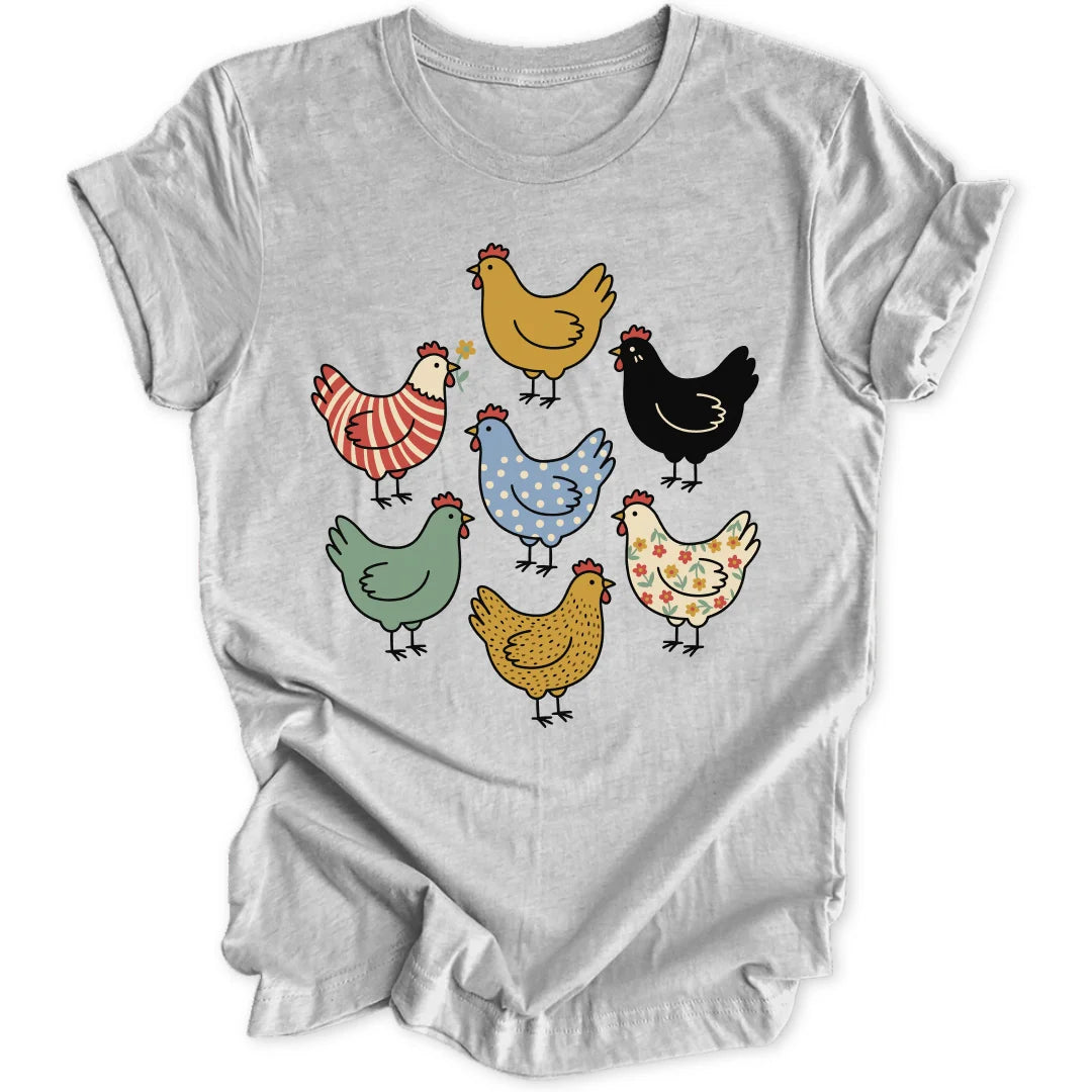 Chicken Pattern - Sport Grey