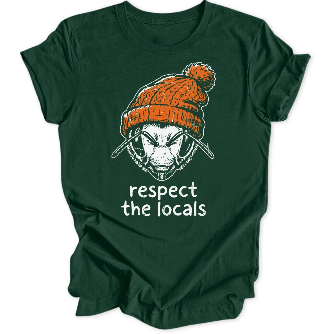 Respect Bees - Forest Green