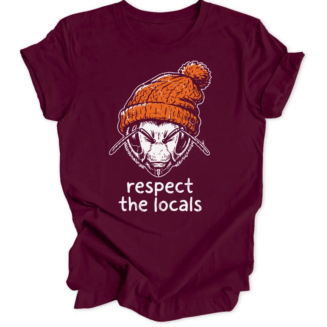 Respect Bees - Maroon