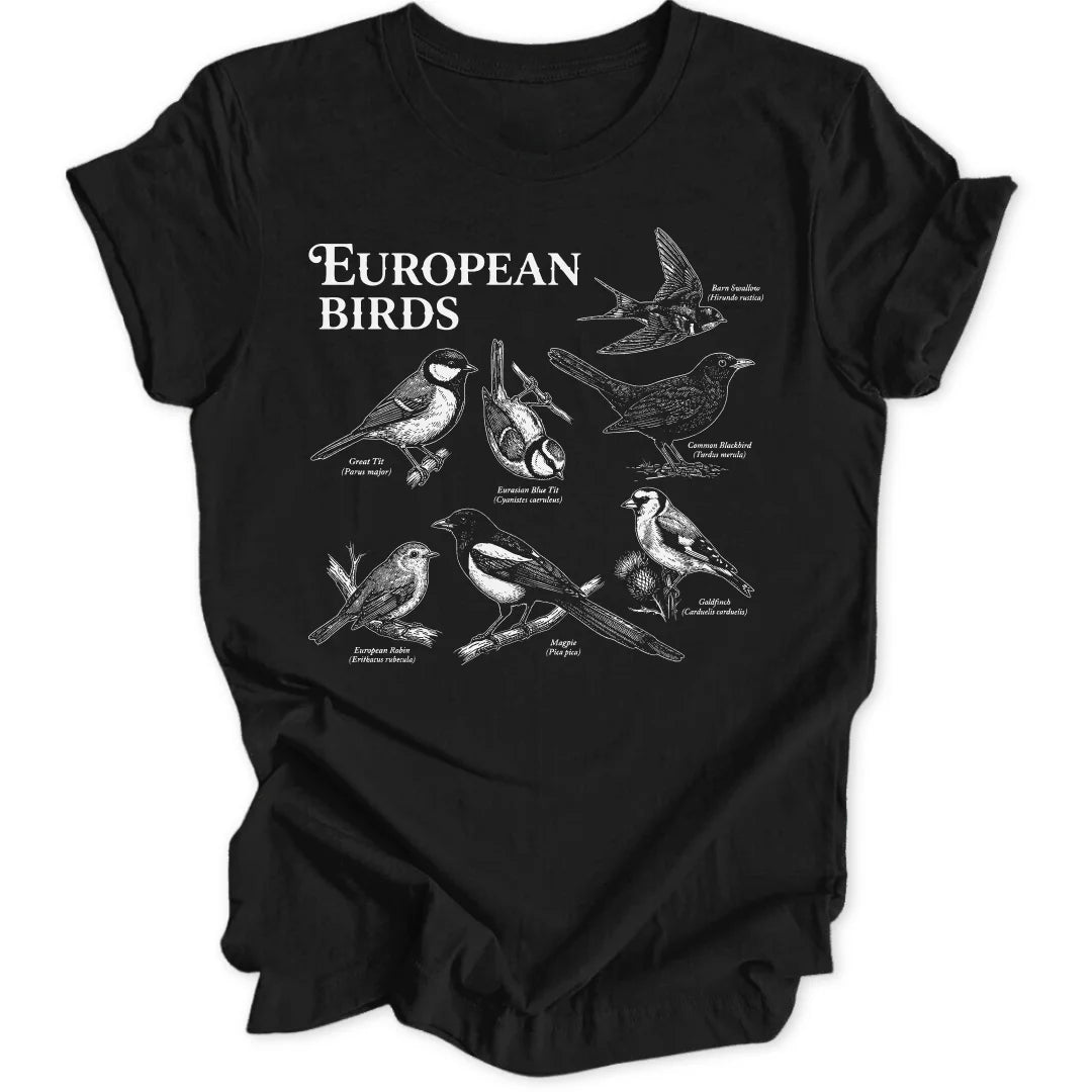 European Birds - Black