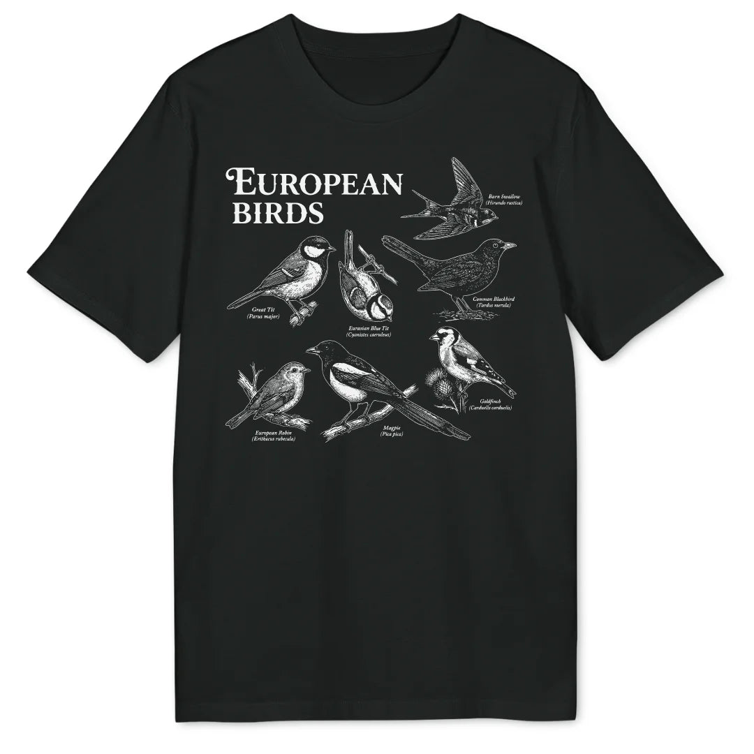 European Birds - Black